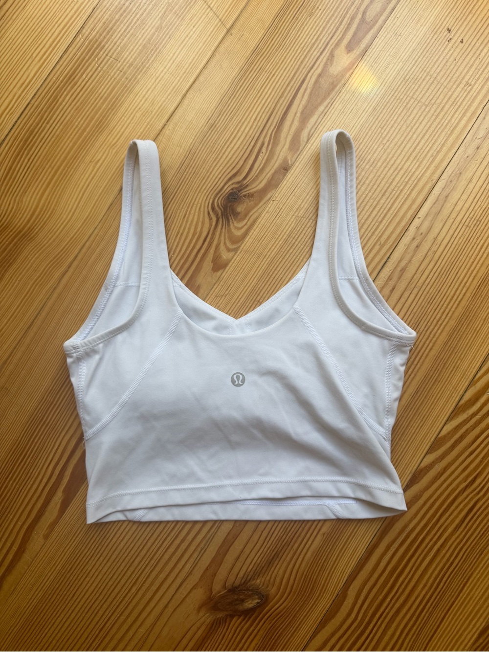 lululemon white aline tank